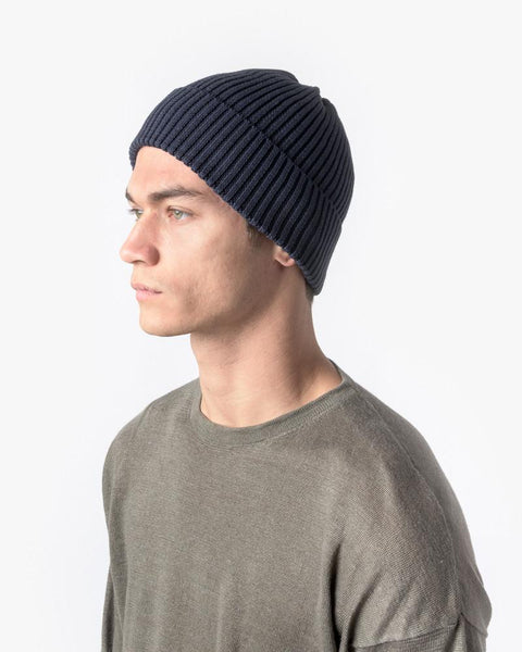 Washi Beanie in Navy by SMOCK Man at Mohawk General Store - 3
