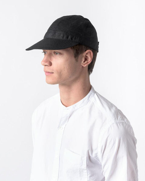 Linen Scout Cap in Black by SMOCK Man at Mohawk General Store - 5
