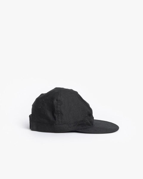 Linen Scout Cap in Black by SMOCK Man at Mohawk General Store - 3