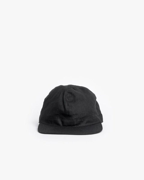 Linen Scout Cap in Black by SMOCK Man at Mohawk General Store - 2