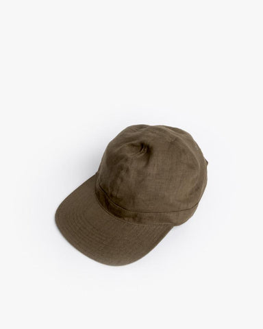Linen Scout Cap in Olive by SMOCK Man at Mohawk General Store - 1