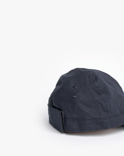 Linen Scout Cap in Navy by SMOCK Man at Mohawk General Store - 4