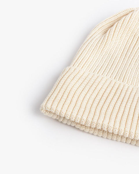 Washi Beanie in White by SMOCK Man at Mohawk General Store - 2