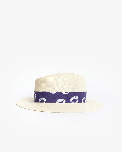 Panama Hat with Indigo Ribbon by Post Imperial at Mohawk General Store - 2