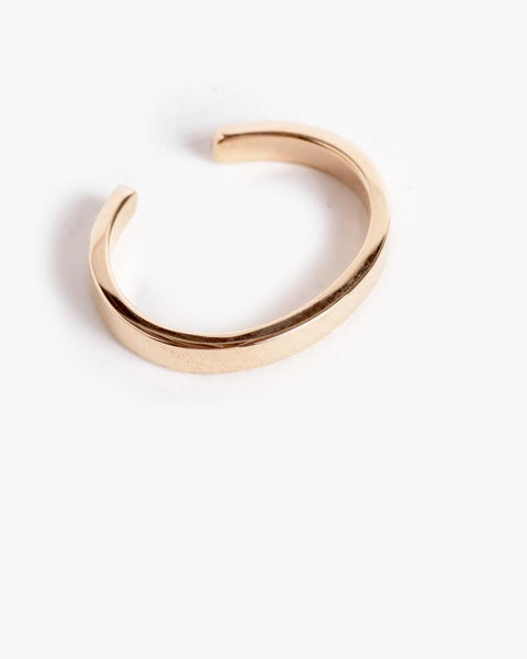 Bar Ear Cuff in 14K Yellow Gold by Kristen Elspeth at Mohawk General Store - 2