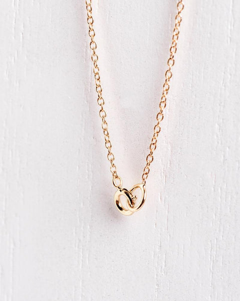 Pave Arc Necklace in 14k Yellow Gold by Kristen Elspeth at Mohawk General Store - 3