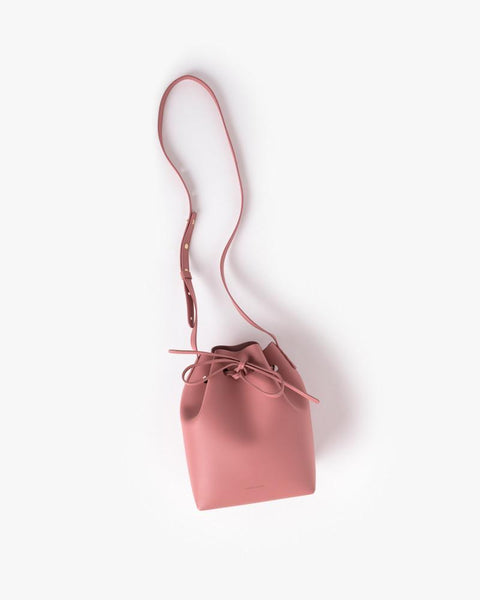 Calf Mini Bucket Bag Calf in Blush/Blush by Mansur Gavriel at Mohawk General Store - 2