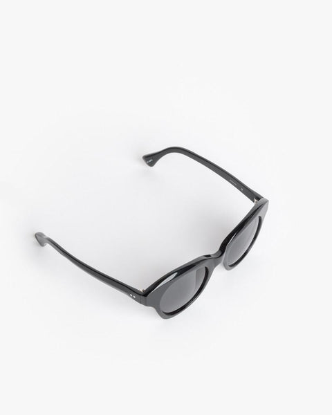 Thin Sunglasses in Black/Silver/Grey by Dries Van Noten x Linda Farrow at Mohawk General Store - 2