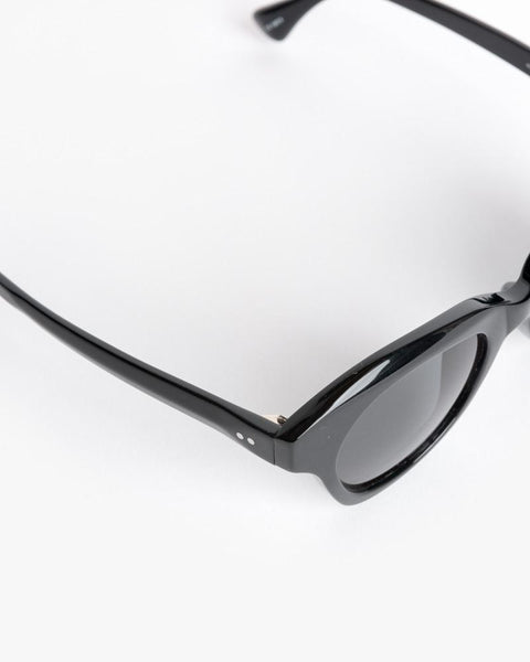 Thin Sunglasses in Black/Silver/Grey by Dries Van Noten x Linda Farrow at Mohawk General Store - 4