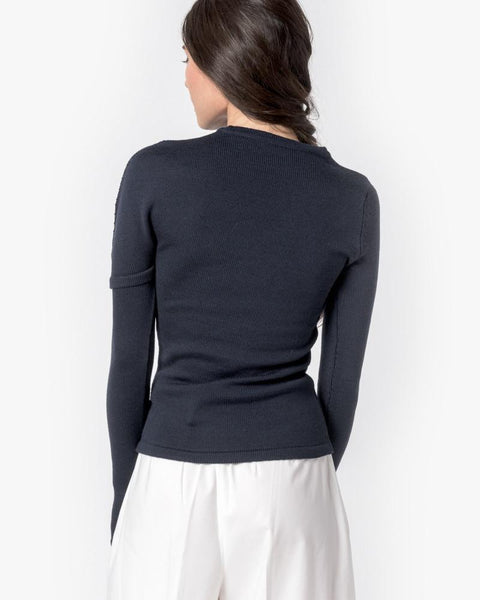 La Maille Pouce in Navy by Jacquemus at Mohawk General Store - 4