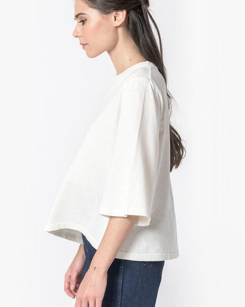 Wide Sleeve Top in Natural by SMOCK Woman at Mohawk General Store - 4
