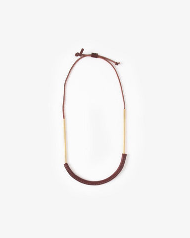 Bare Circuit Necklace in Oxblood by Crescioni at Mohawk General Store - 1
