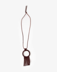 Ritual Necklace in Oxblood by Crescioni at Mohawk General Store - 1