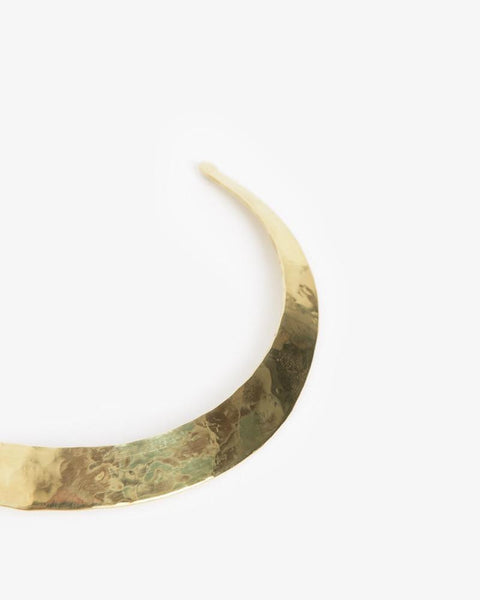 Arroyo Necklace in Brass by Crescioni at Mohawk General Store - 4
