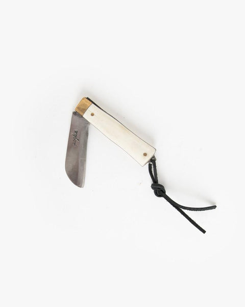 Hand Crafted Pocket Knife in Solid Bone by Poglia&Co at Mohawk General Store - 1