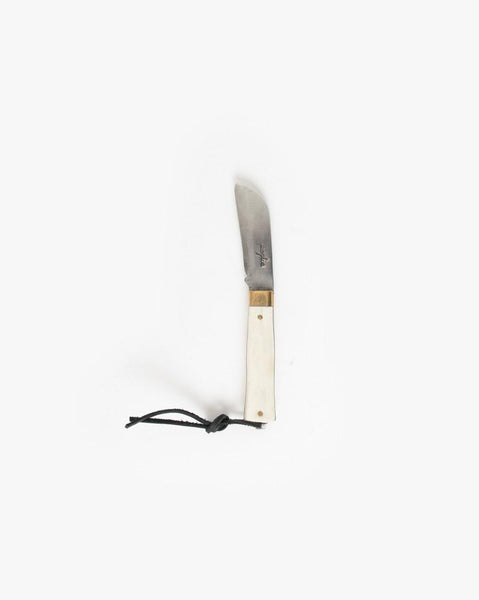 Hand Crafted Pocket Knife in Solid Bone by Poglia&Co at Mohawk General Store - 4