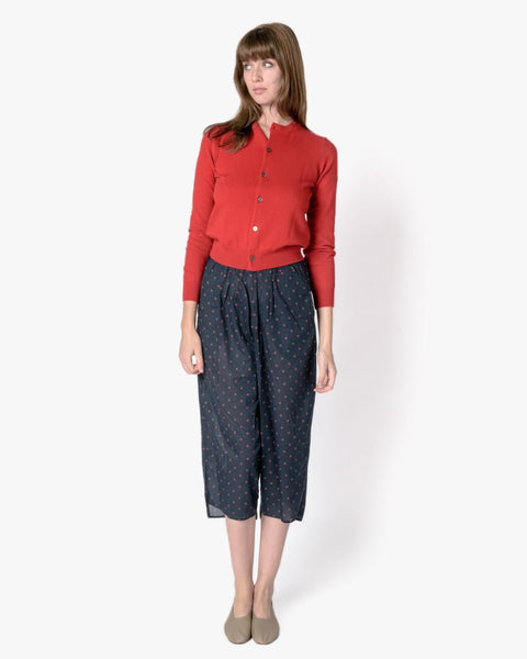 Cardigan in Red by Comme des Garçons PLAY at Mohawk General Store