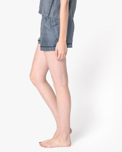 Tia Boxer in Sea Dot Silk by Araks at Mohawk General Store