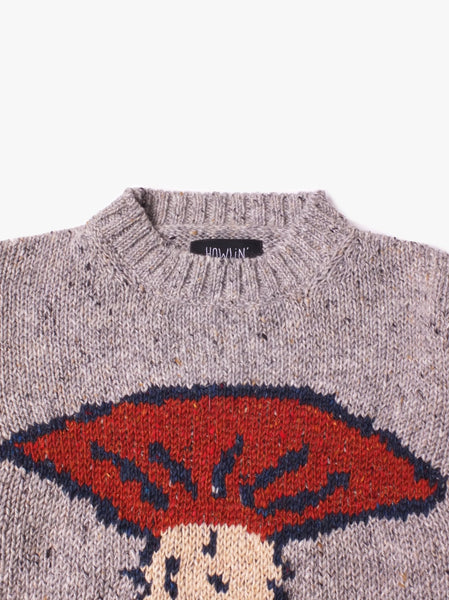 Wild Mushroom Sweater in Light Grey by Howlin' Mohawk General Store